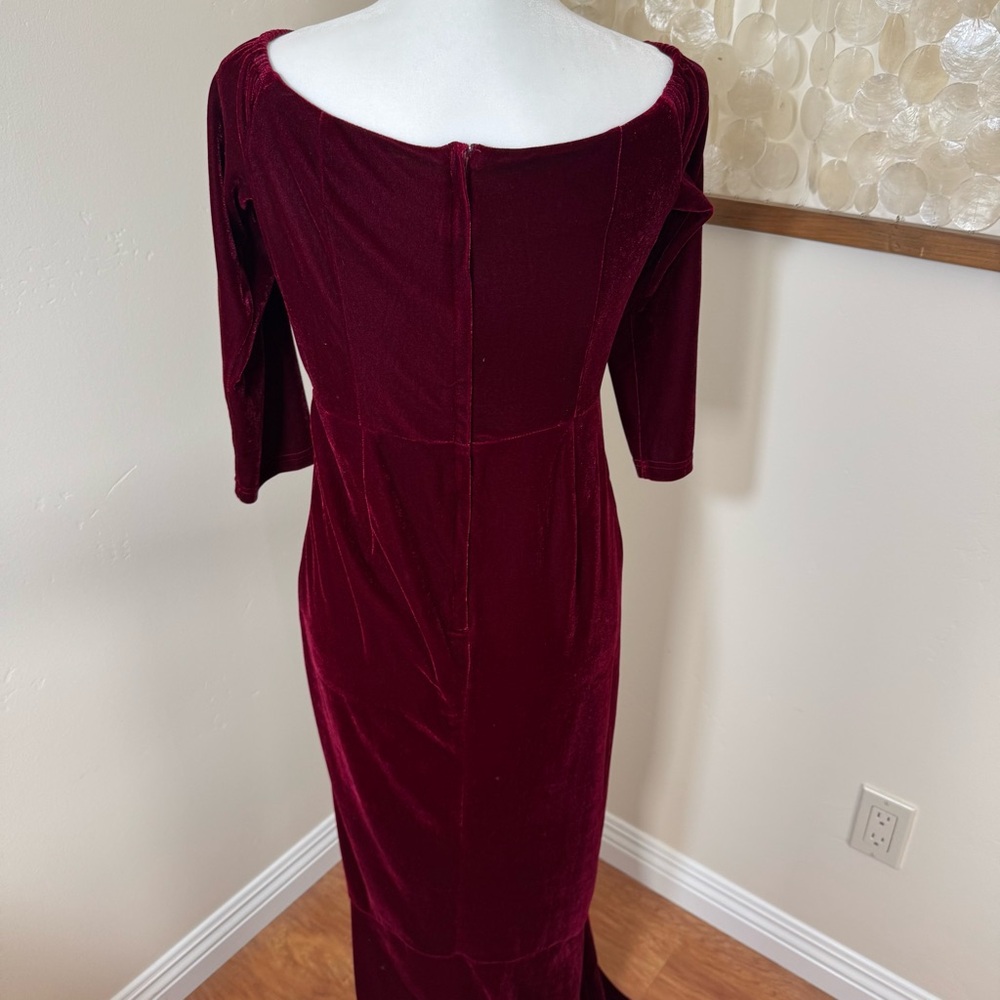 Collectif Vampy Formal Wine Maxi Dress - Picture 6 of 6